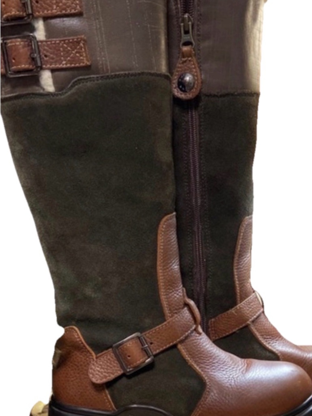 Pajar Canada Laverne Waterproof Shearling-Lined Winter Boots - Brown/Suede W 7.5 - Picture 6 of 10